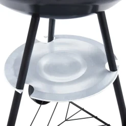 Barbacoa portátil de carbón con ruedas rojo/negro Ø44 cm