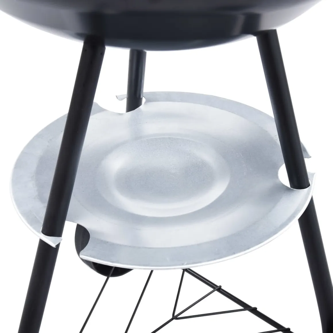 Barbacoa portátil de carbón con ruedas rojo/negro Ø44 cm