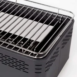 Barbacoa portátil sin humos Aktive Barbecue forma rectangular negro