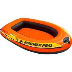 Barca hinchable infantil Explorer Pro 50 Intex +6A naranja 23x137x85 cm