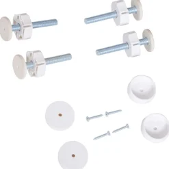 Barrera de seguridad PawHut extensible puertas y escaleras metal blanco 76x72-107 cm