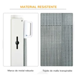 Barrera de seguridad PawHut extensible para mascotas gris 82,5x115x5,5 cm