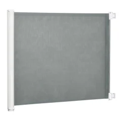 Barrera de seguridad PawHut extensible para mascotas gris 82,5x115x5,5 cm