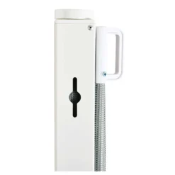 Barrera de seguridad PawHut extensible para mascotas gris 82,5x115x5,5 cm