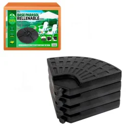 Base de sombrilla Aktive rellenable negro Ø96 cm