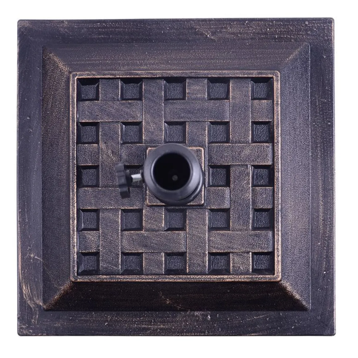 Base de sombrilla Outsunny rectangular negro 33x44x44 cm