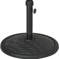 Base de sombrilla Outsunny 32/38 mm negro Ø46x34 cm