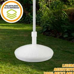 Base para sombrilla Aktive Garden forma circular 30kg blanco 35xØ58 cm