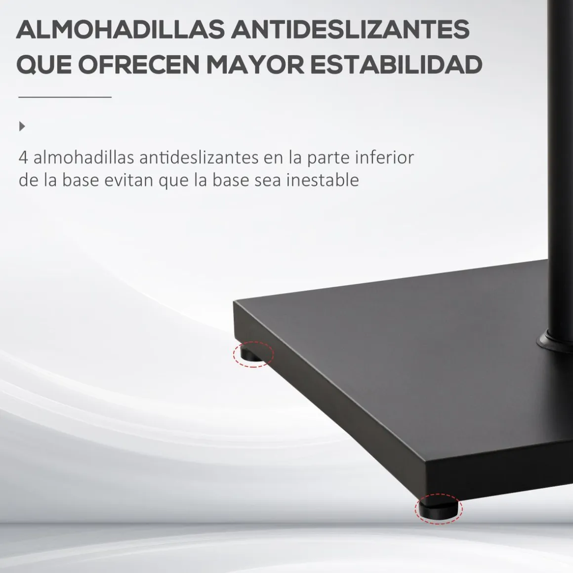 Base para sombrilla Seattle Outsunny negro 39x45x45 cm