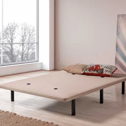 Base tapizada Luxury 3D Matris tejido strech multielástico marrón