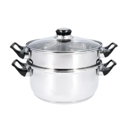 Batería de cocina Habitat Quid 3 piezas acero inoxidable