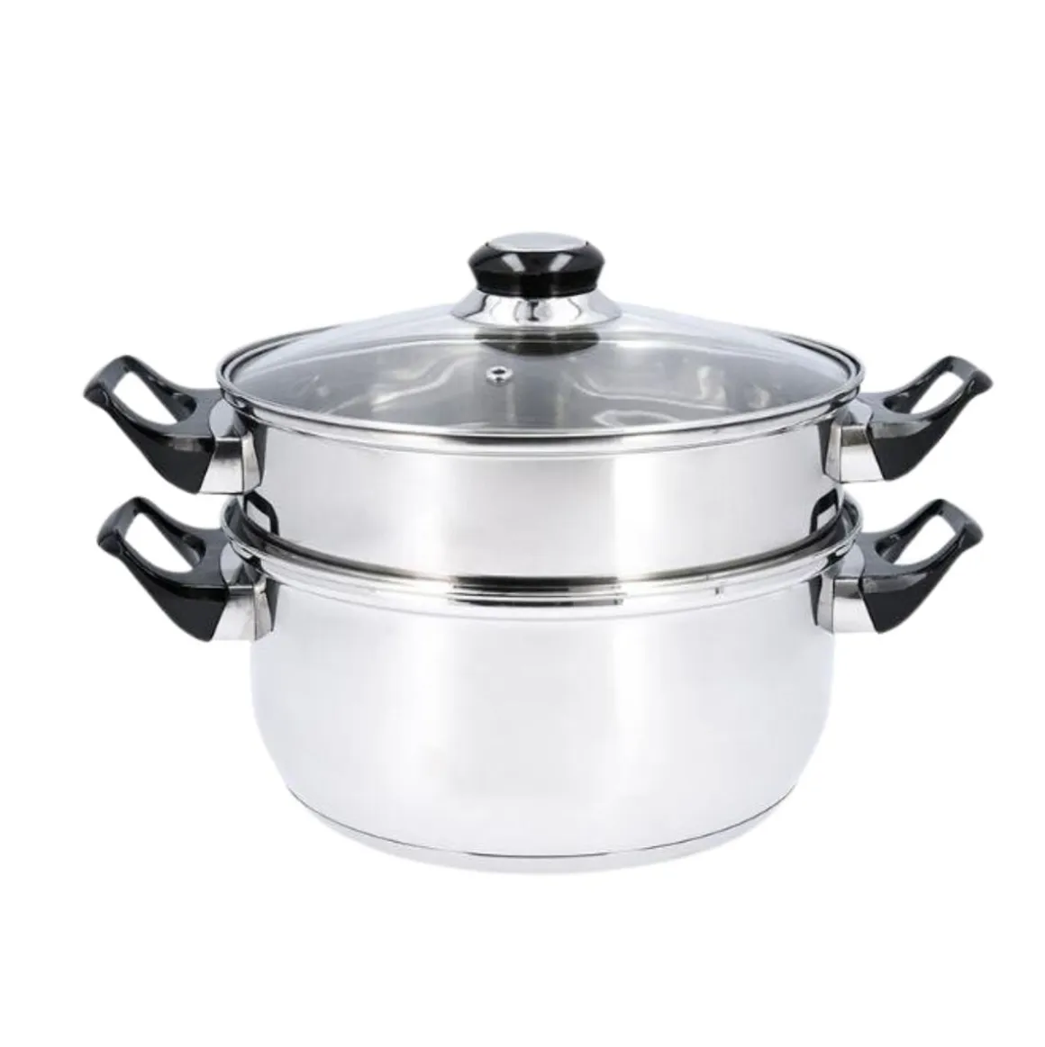 Batería de cocina Habitat Quid 3 piezas acero inoxidable