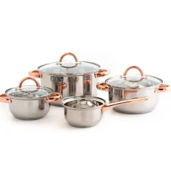 Batería de cocina Vanity Quid 7 piezas inox/bronce Ø14/Ø16/Ø20/Ø24 cm