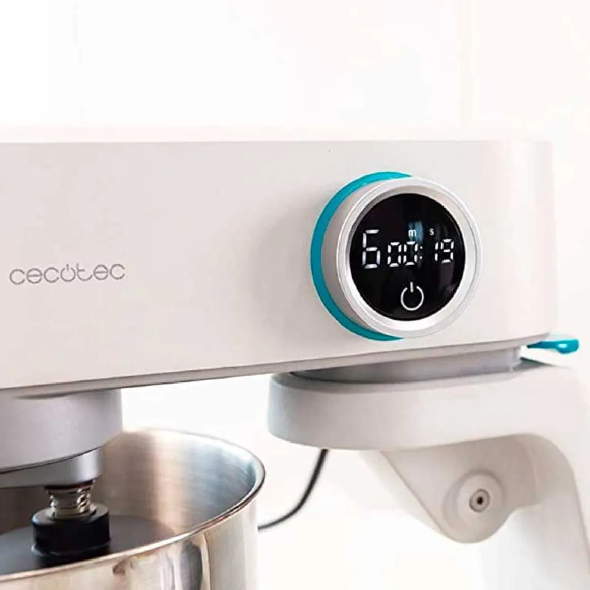 Batidora amasadora Cecotec Twist&Fusion 4000 Luxury White 800W 5,2L blanco