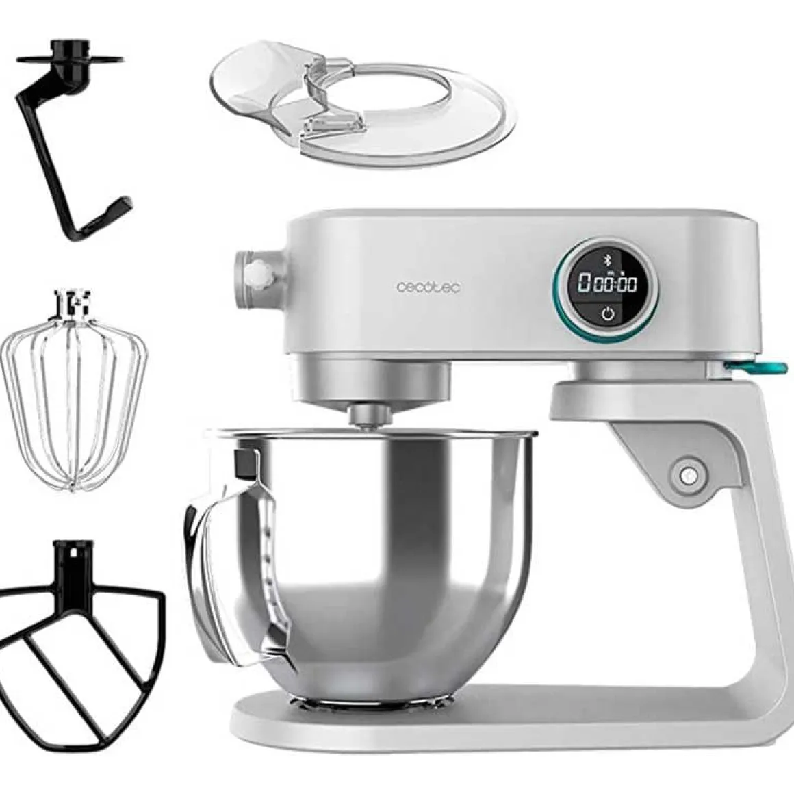 Batidora amasadora Cecotec Twist&Fusion 4000 Luxury White 800W 5,2L blanco
