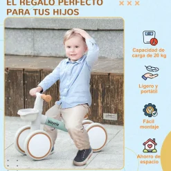 Bicicleta sin pedales Mini Aiyaplay 4 ruedas + asiento ajustable +1A 39x27x56 cm