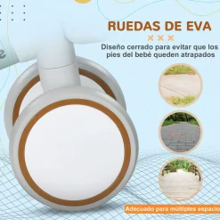 Bicicleta sin pedales Mini Aiyaplay 4 ruedas + asiento ajustable +1A 39x27x56 cm