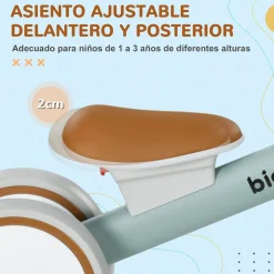 Bicicleta sin pedales Mini Aiyaplay 4 ruedas + asiento ajustable +1A 39x27x56 cm