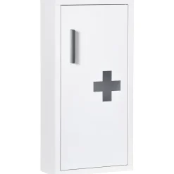 Botiquín Kleankin 3 compartimentos con puerta magnética blanco 60x30x12 cm