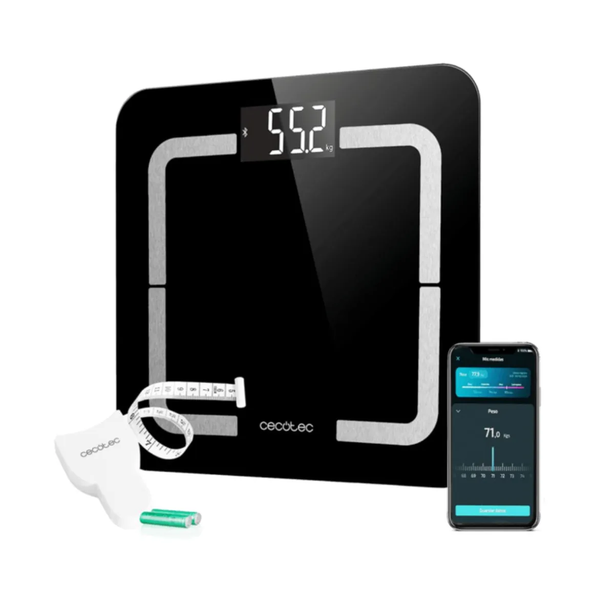 Báscula Cecotec Surface Precision Smart Healthy digital bluetooth con App negro