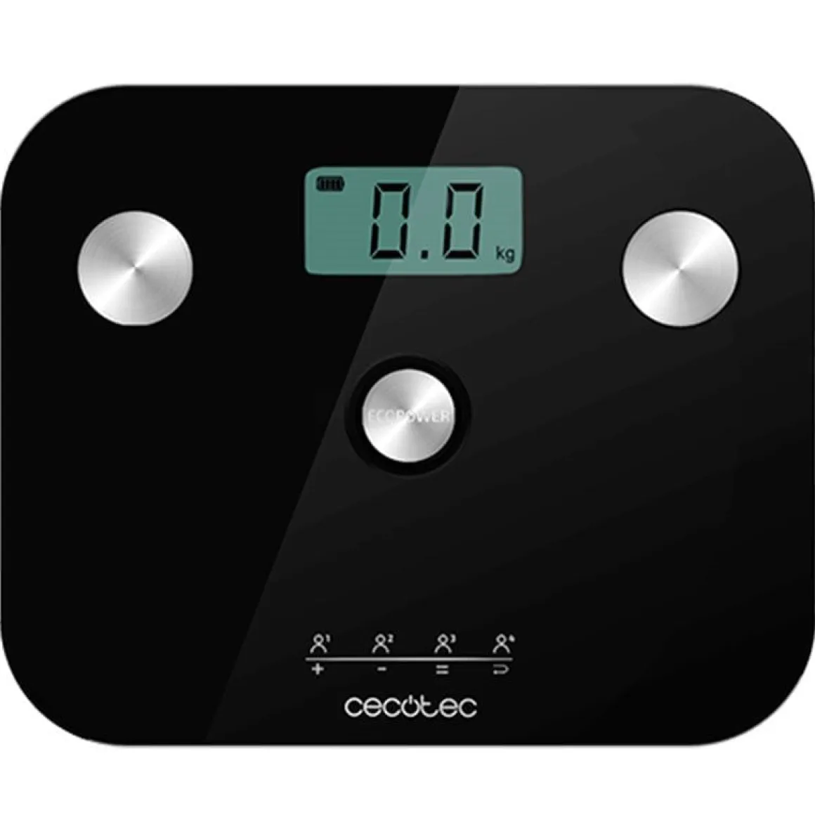 Báscula de baño Cecotec Surface Precision EcoPower 10100 Full Healthy pantalla LCD