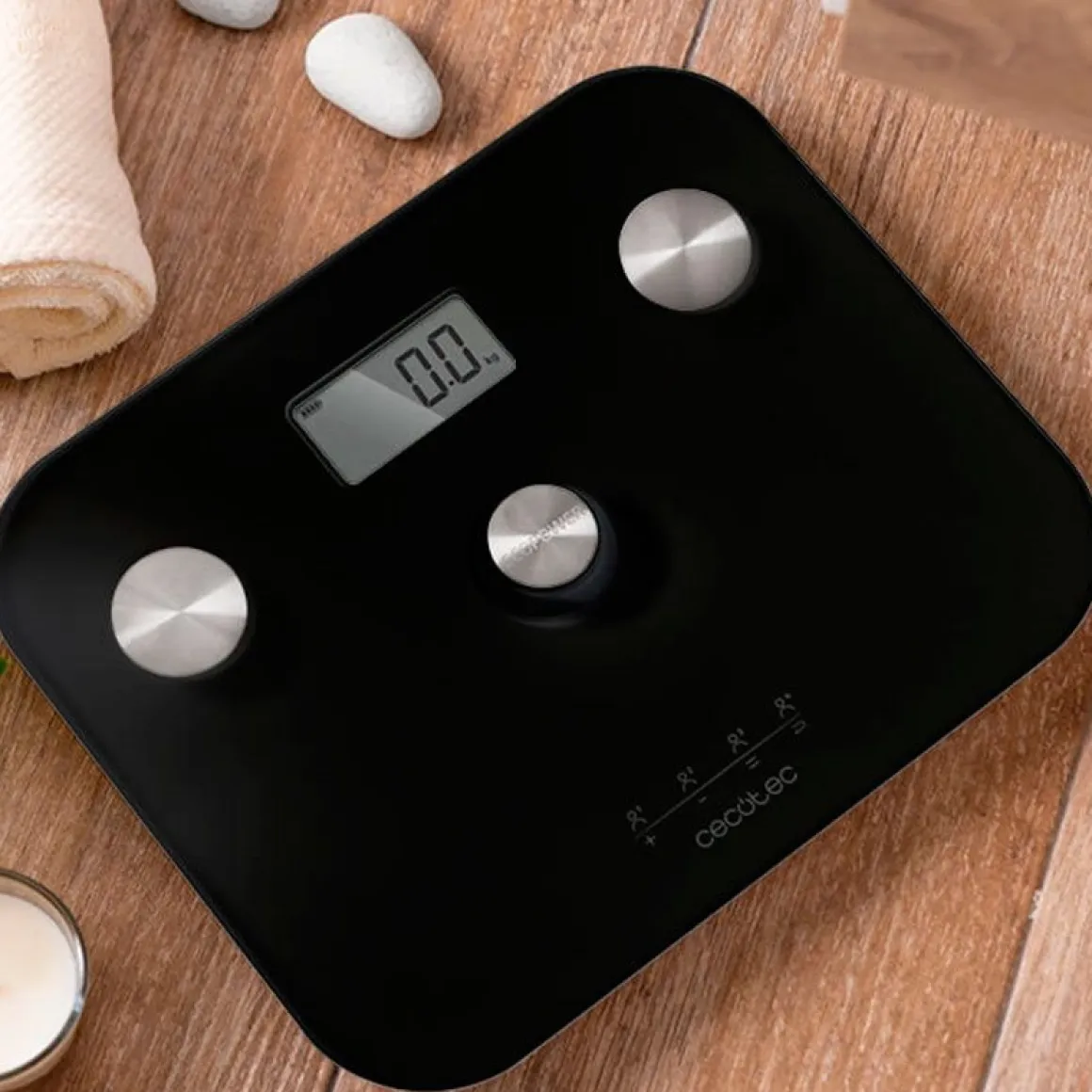 Báscula de baño Cecotec Surface Precision EcoPower 10100 Full Healthy pantalla LCD