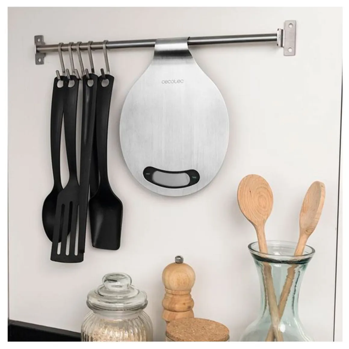 Báscula de cocina Cecotec Cook Control 10400 EasyHang 1gr-8kg inox