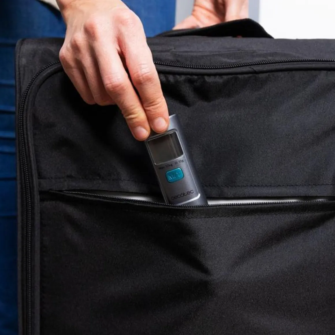 Báscula de viaje Cecotec TravelControl 5000 EcoPower pantalla LED negro