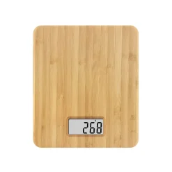 Báscula digital de cocina Bambú pantalla LCD natural