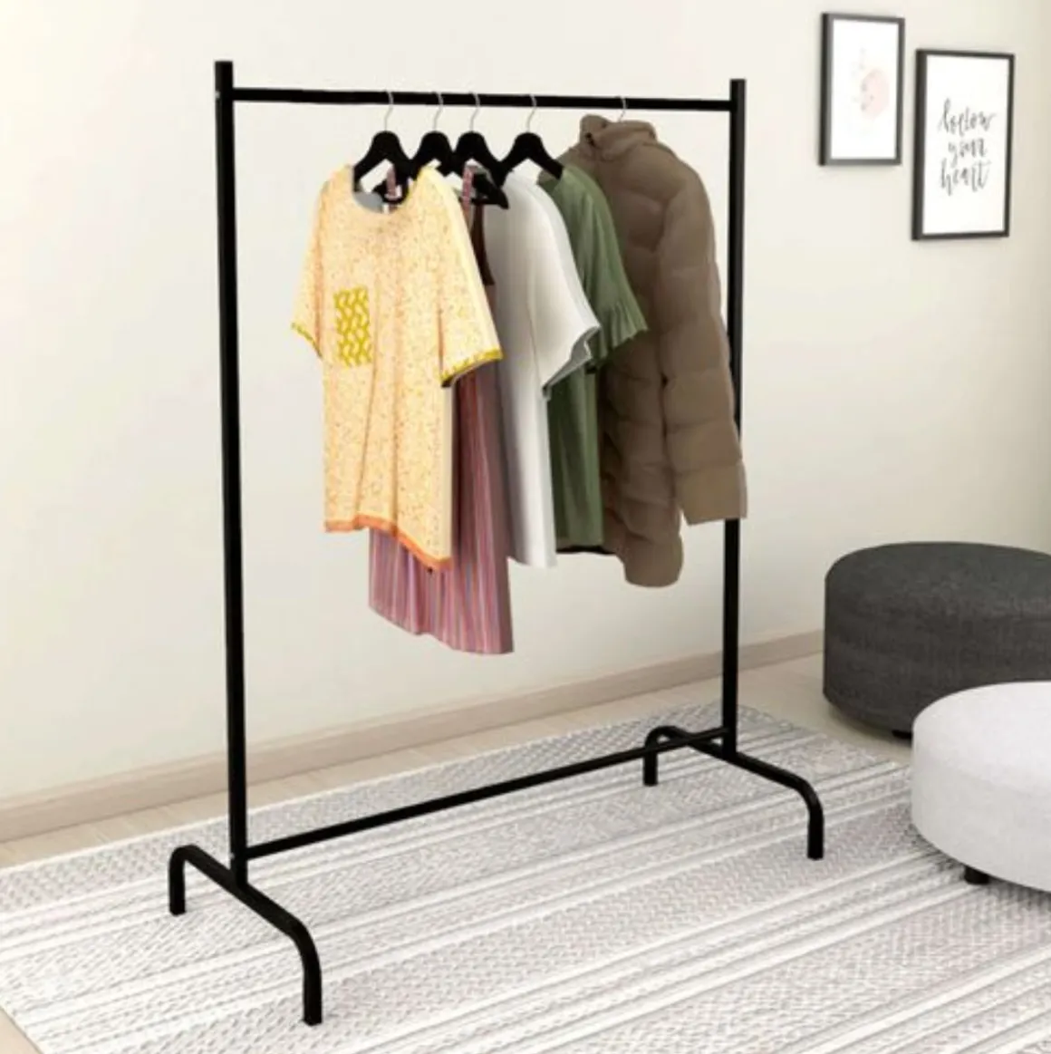 Burro Wave 1 barra metal negro 137x104x48 cm