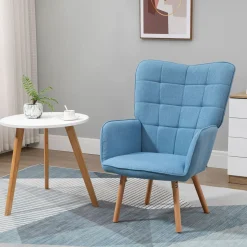 Butaca Dolgran Homcom respaldo alto con reposabrazos 101x71x76 cm