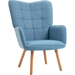 Butaca Dolgran Homcom respaldo alto con reposabrazos 101x71x76 cm