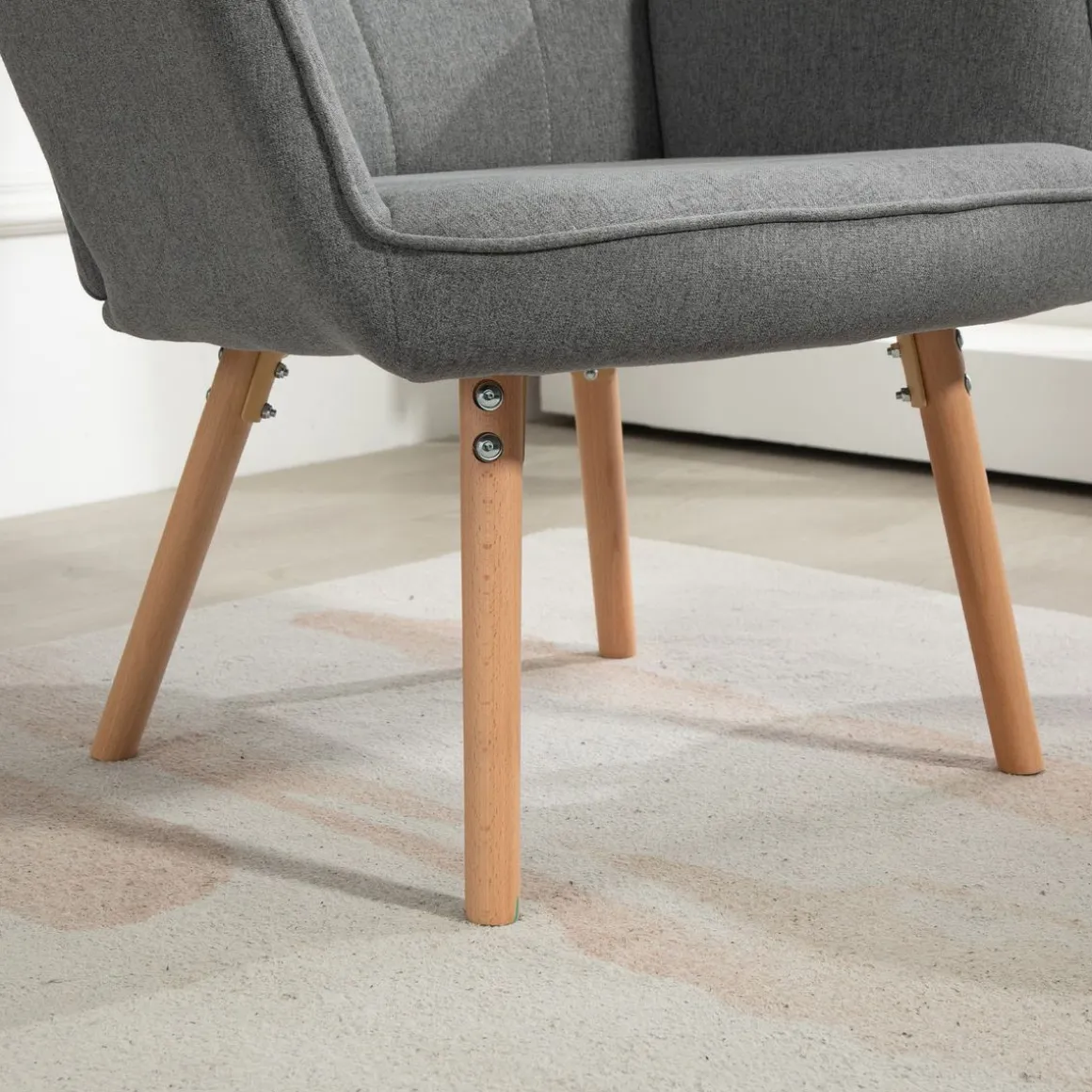Butaca Dolgran Homcom respaldo alto con reposabrazos 101x71x76 cm