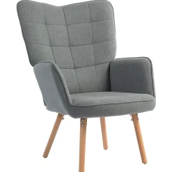 Butaca Dolgran Homcom respaldo alto con reposabrazos 101x71x76 cm