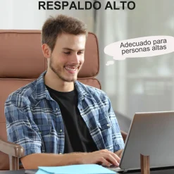 Butaca Elia Homcom respaldo alto 105x63,5x83 cm