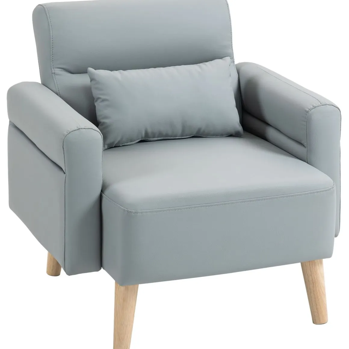 Butaca Esencie Homcom con cojín gris 78x77x78 cm