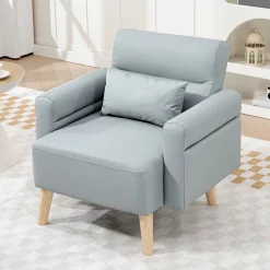 Butaca Esencie Homcom con cojín gris 78x77x78 cm