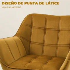Butaca Hana Homcom con reposabrazos 71x67x61,5 cm