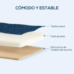 Butaca Malhia Homcom tapizado borreguito 78x74,5x76 cm