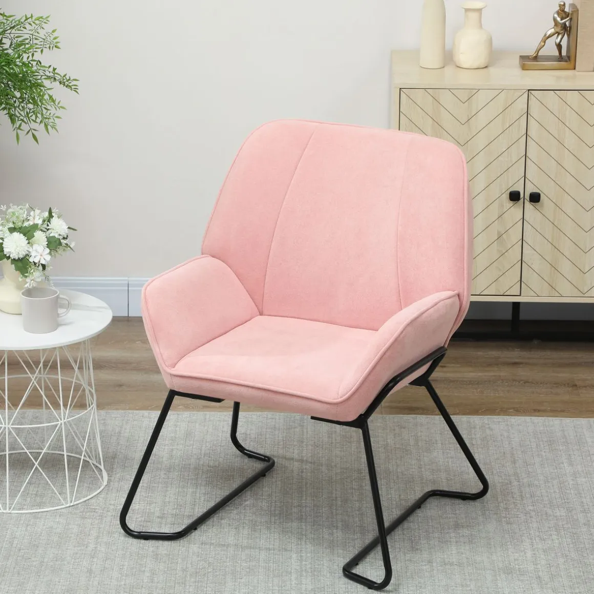Butaca Mayra Homcom patas U 87x70x67,5 cm