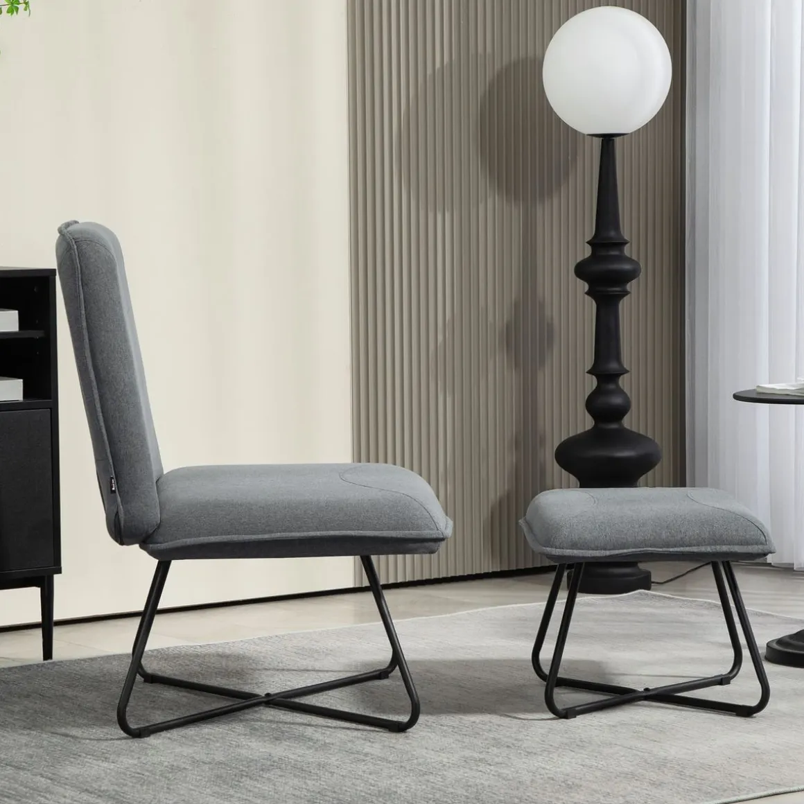 Butaca Mistral Homcom con reposapiés 91x68x71 cm