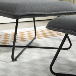 Butaca Mistral Homcom con reposapiés 91x68x71 cm