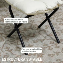 Butaca Nube Homcom con reposapiés 100x80x78 cm