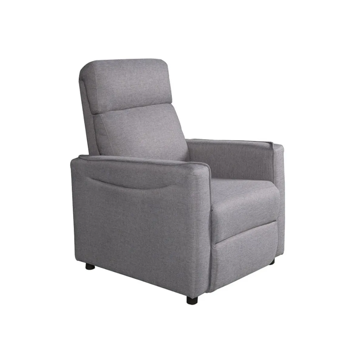 Butaca relax Medea diseño reclinable gris 100x72x85 cm