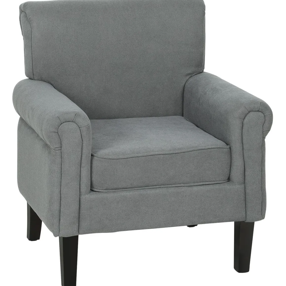 Butaca Ren Homcom diseño acolchado gris 88x79x72,5 cm