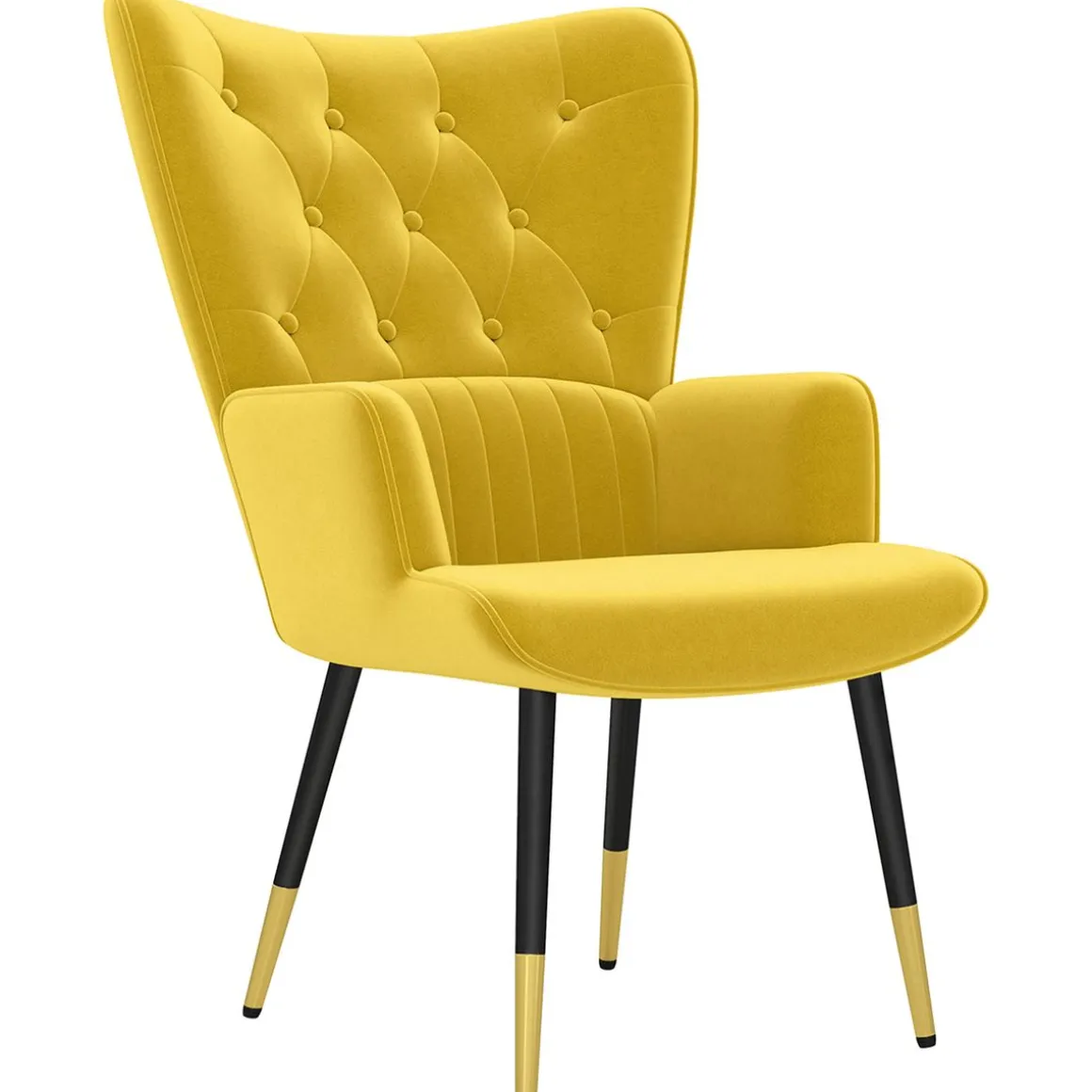 Butaca Stela Homcom tapizado en terciopelo 103x68x72 cm
