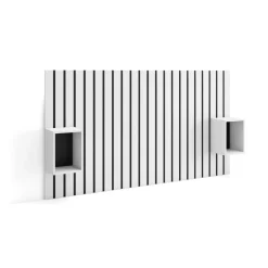 Cabecero Kroma con mesitas de noche integradas 107,2x195,7x22,4 cm