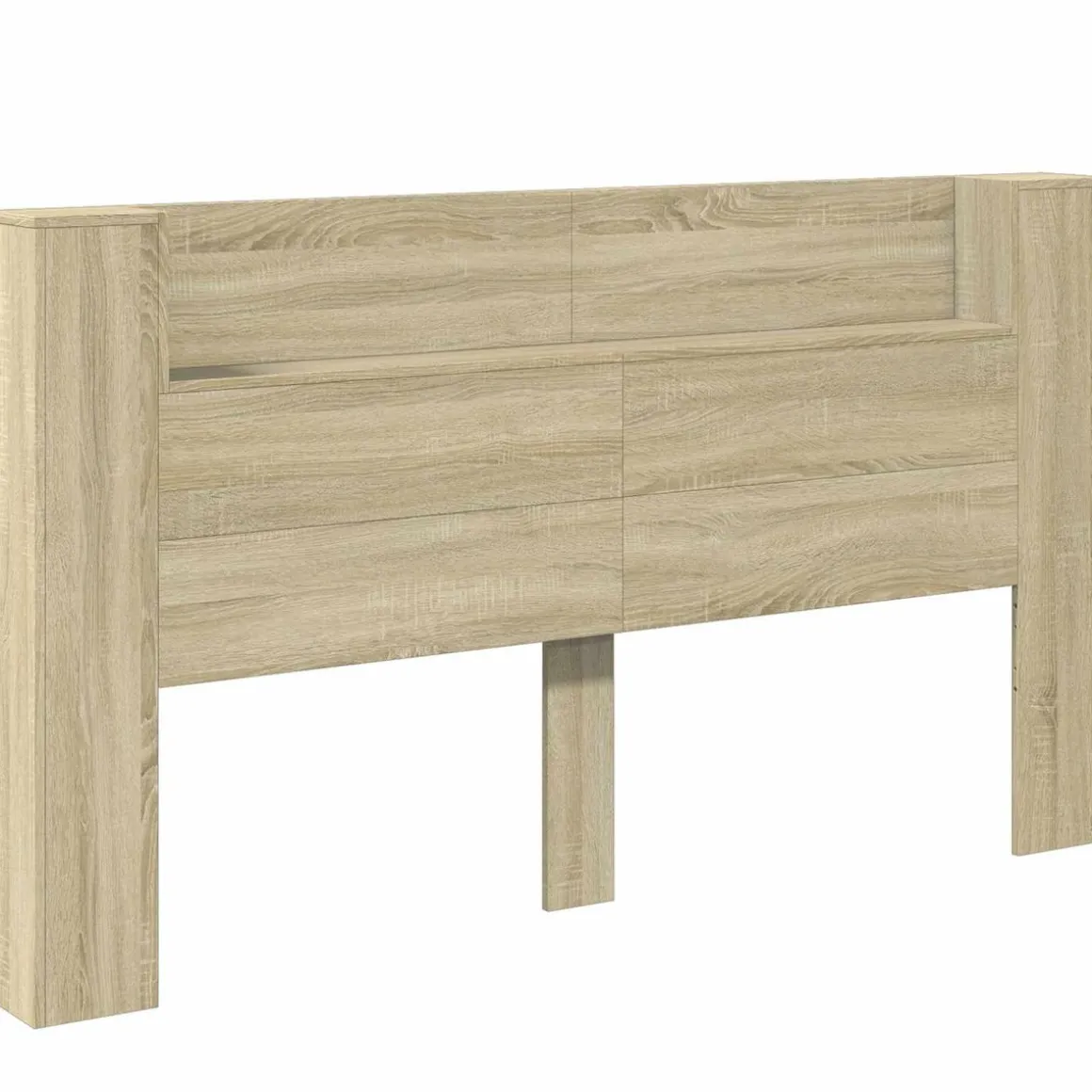Cabecero Margot 1 estante + LED roble 103,5x180x16,5 cm