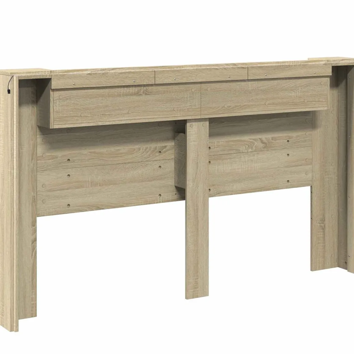 Cabecero Margot 1 estante + LED roble 103,5x180x16,5 cm