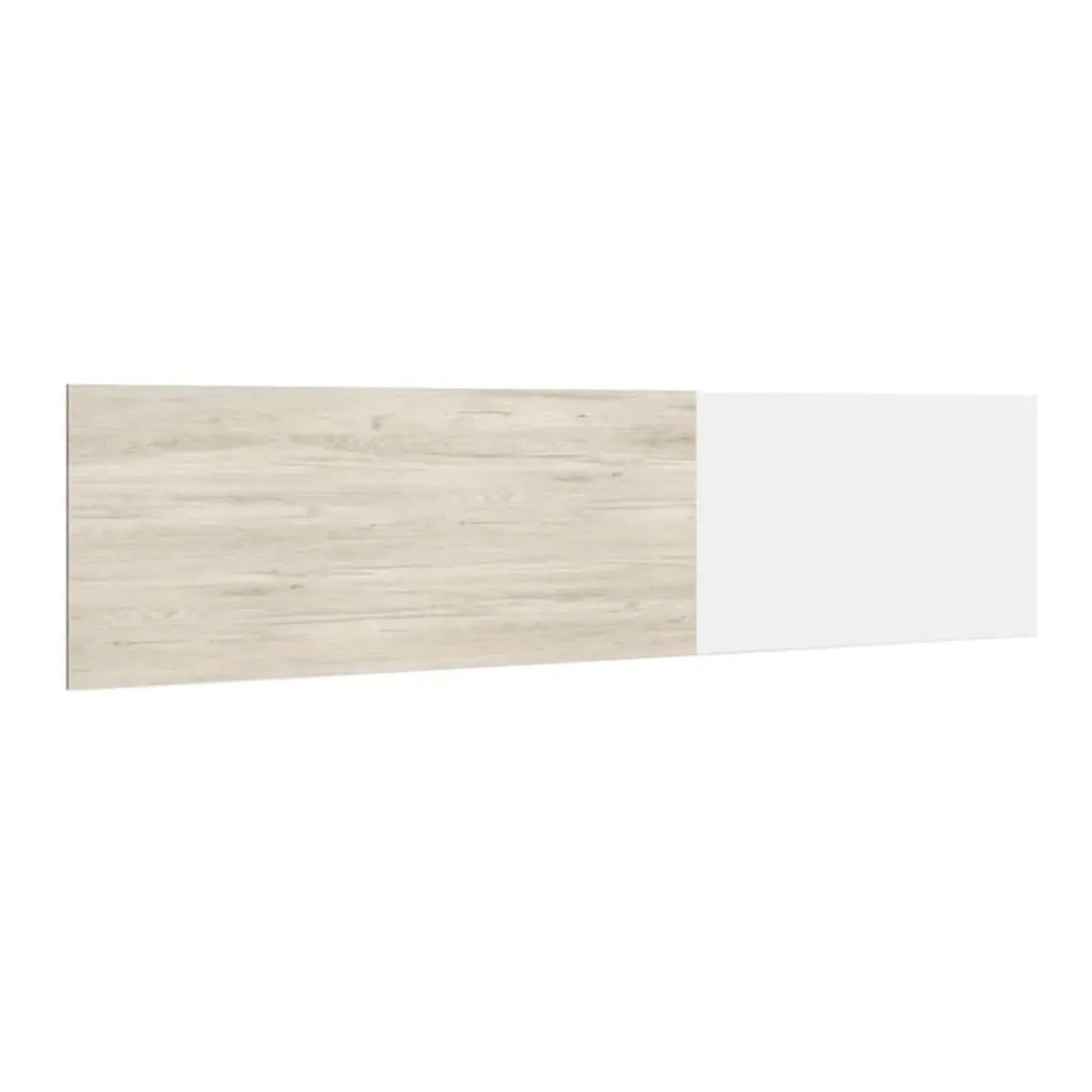Cabecero New Couple diseño mural blanco mate/sahara 52,6x208,6x16 cm